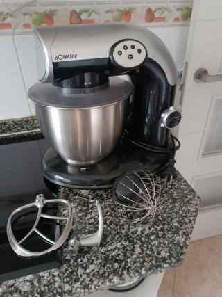 Amasadora batidora Bomann con accesorios