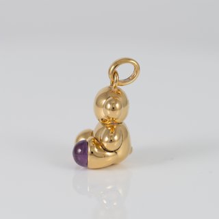 Colgante Oso Tous Bañado Oro 18k y Amatista