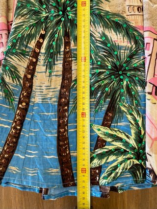 Falda Midi Vintage Palmeras Tropical Talla M