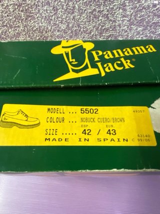 Zapatos Panama Jack Marrones