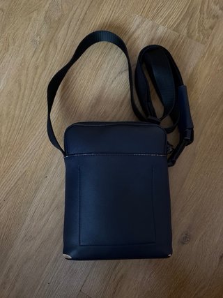 Bandolera Calvin Klein Cuero Azul