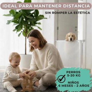 Barrera seguridad retráctil para bebés/mascotas