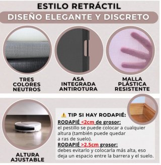 Barrera seguridad retráctil para bebés/mascotas