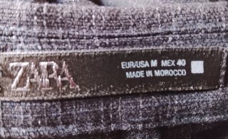 Blazer Zara Uomo Taglia M Nero