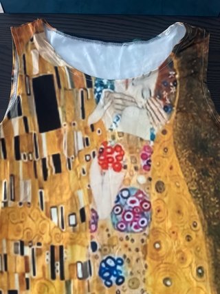 Vestido ancho L/XL El Beso Klimt
