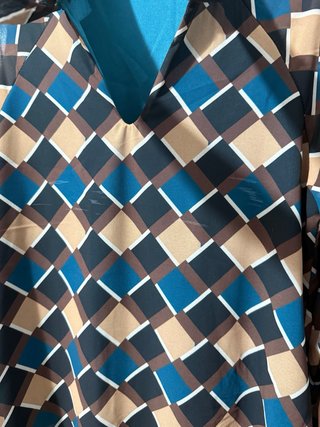 Camisa estampada talla única con lazo
