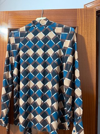 Camisa estampada talla única con lazo