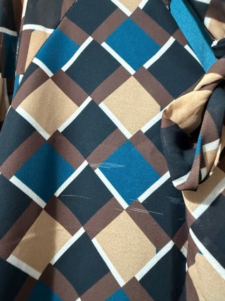 Camisa estampada talla única con lazo