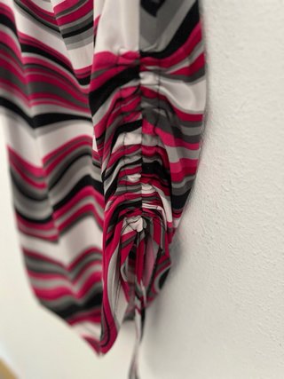 Vestido halter estampado wavy