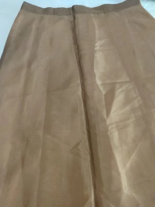 Falda larga fiesta talla 44 oro