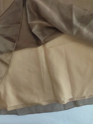 Falda larga fiesta talla 44 oro