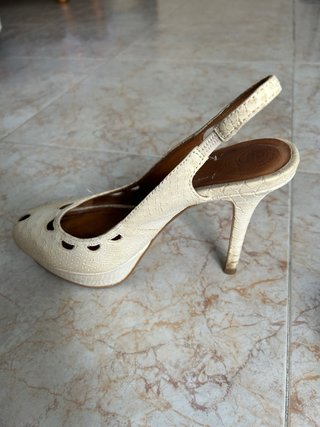 Zapatos Zara Slingback Cocodrilo T39