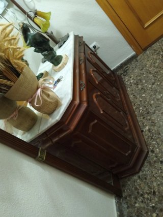Recibidor Clásico Elegante Madera y Mármol,clásico