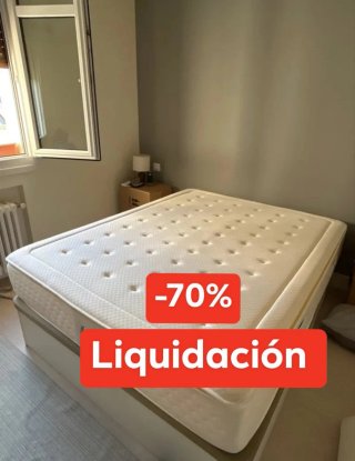 Canapé y colchón -70% Liquidación