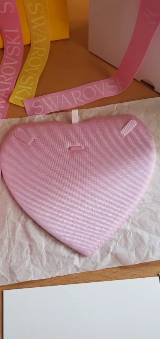 Portagioie Cuore SWAROVSKI Velluto Rosas Nuovo