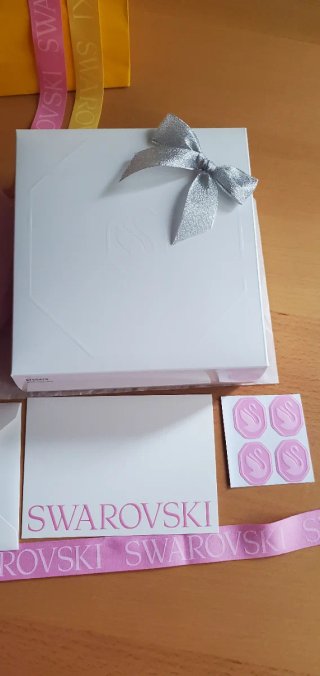 Portagioie Cuore SWAROVSKI Velluto Rosas Nuovo