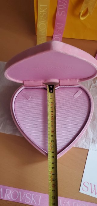 Portagioie Cuore SWAROVSKI Velluto Rosas Nuovo