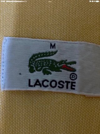 Camisa Lacoste Oxford Amarilla