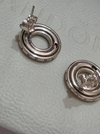 Pendientes de plata con baño oro rosa