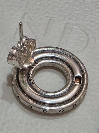 Pendientes de plata con baño oro rosa