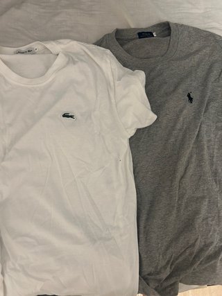 Lote 2 Camisetas Lacoste y Polo Ralph Lauren