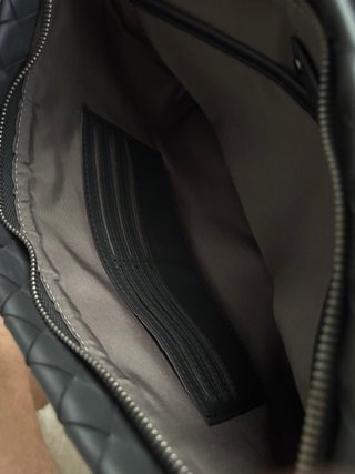 Bolso de mano Bottega Veneta tejido negro