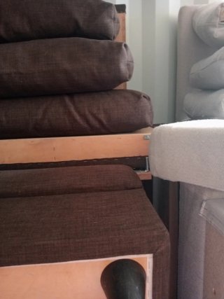 Sofá cama marrón Ikea