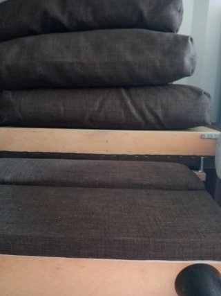 Sofá cama marrón Ikea