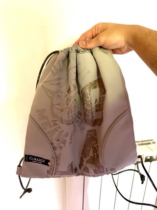Zaino sacco Gaudì grigio con cordoni