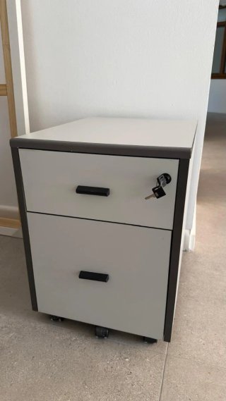 Cajoneras de oficina grises