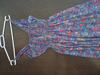 Vestido largo estampado floral