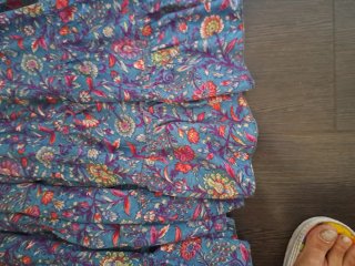 Vestido largo estampado floral
