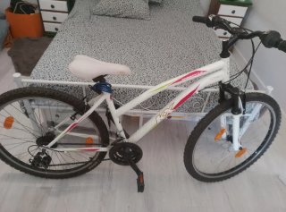 Bicicleta de montaña/ciudad blanca