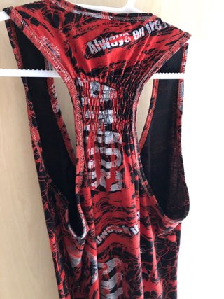Vestido Desigual Rojo y Negro
