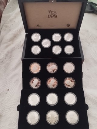 Estuche 19 Monedas Reyes de España