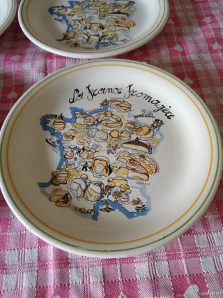Set 4 Piatti La France Fromagère
