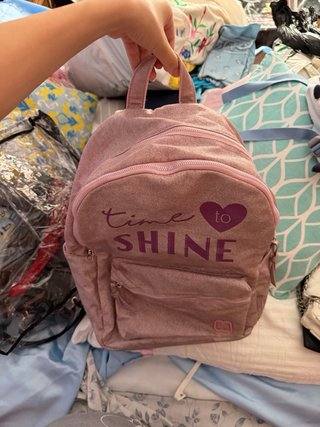 Mochila niña rosa brillante Time to Shine
