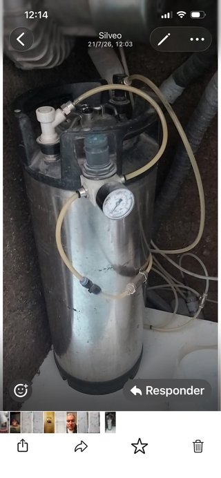 Depósito agua destilada acero inoxidable