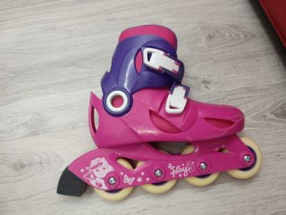 Patines fucsia niña talla 30-32