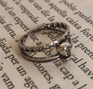 Anillo Y2K ajustable mujer anillo doble cadena