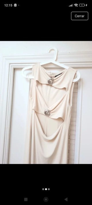 Vestido Zara Beige