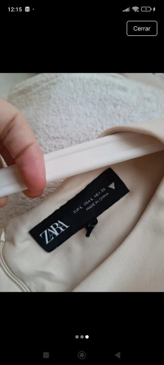 Vestido Zara Beige