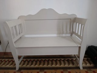 Cómoda de madera gris (posibilidad conjunto hab)