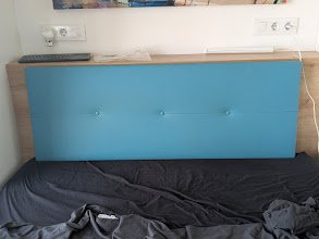 Cabecero Polipiel Turquesa AQUALINE 135x50