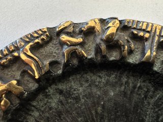 Cenicero/Plato Bronce Vintage Figuras