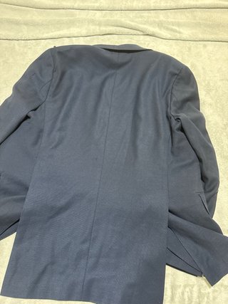 Chaqueta de traje azul para hombre