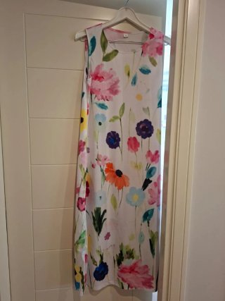 Bikini y vestido Talla S Blanco con motivo floral