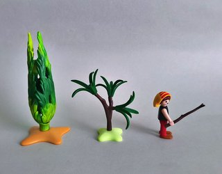 Playmobil Pastorcillo con Cabras y Arboles Belén.