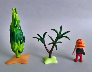 Playmobil Pastorcillo con Cabras y Arboles Belén.