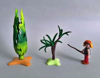 Playmobil Pastorcillo con Cabras y Arboles Belén.
